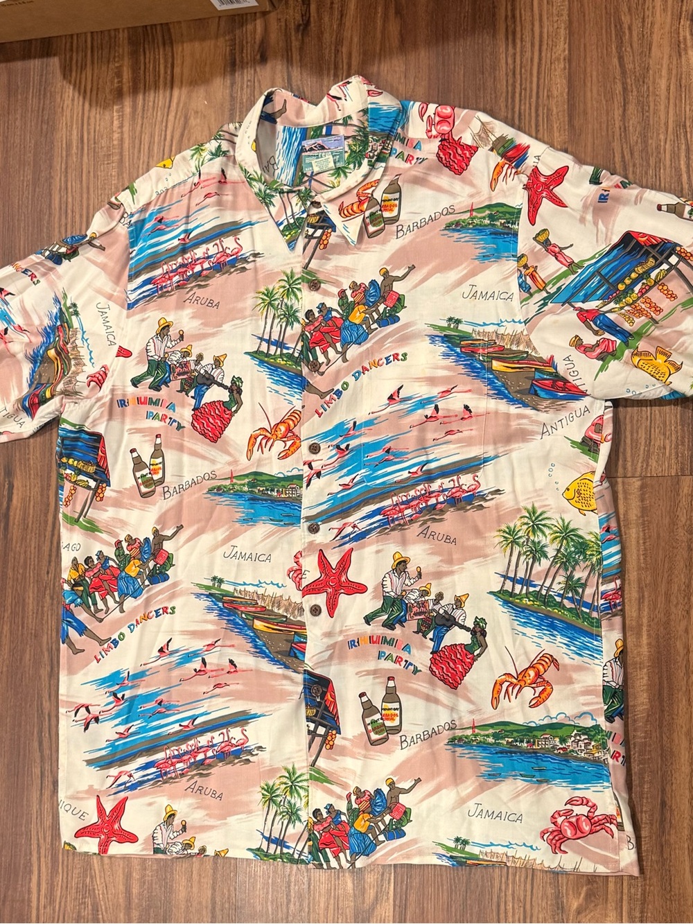 Vintage Reyn Spooner Rayon Hawaiian Traditionals Shirt XXL AOP Caribbean